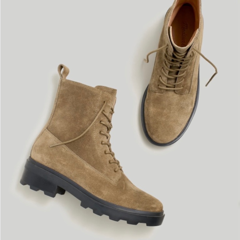 New, Madewell Shelton Lace-Up Boots